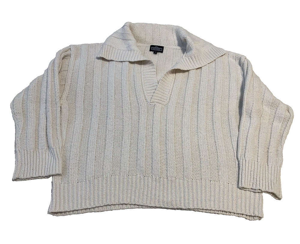 Angie Chunky Knit Women's Sweater Size Medium Oversized Granny Core Cottage Core